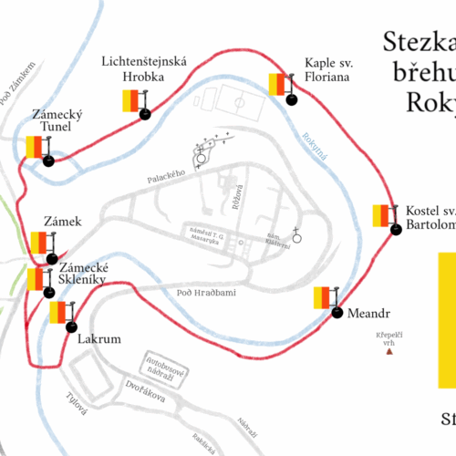 Stezka podél břehu řeky Rokytné Stezka podél břehu řeky Rokytné