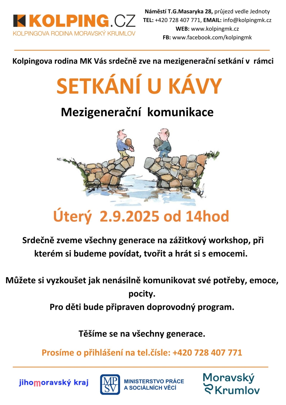 Setkání u kávy - Mezigenerační komunikace Setkání u kávy - Mezigenerační komunikace