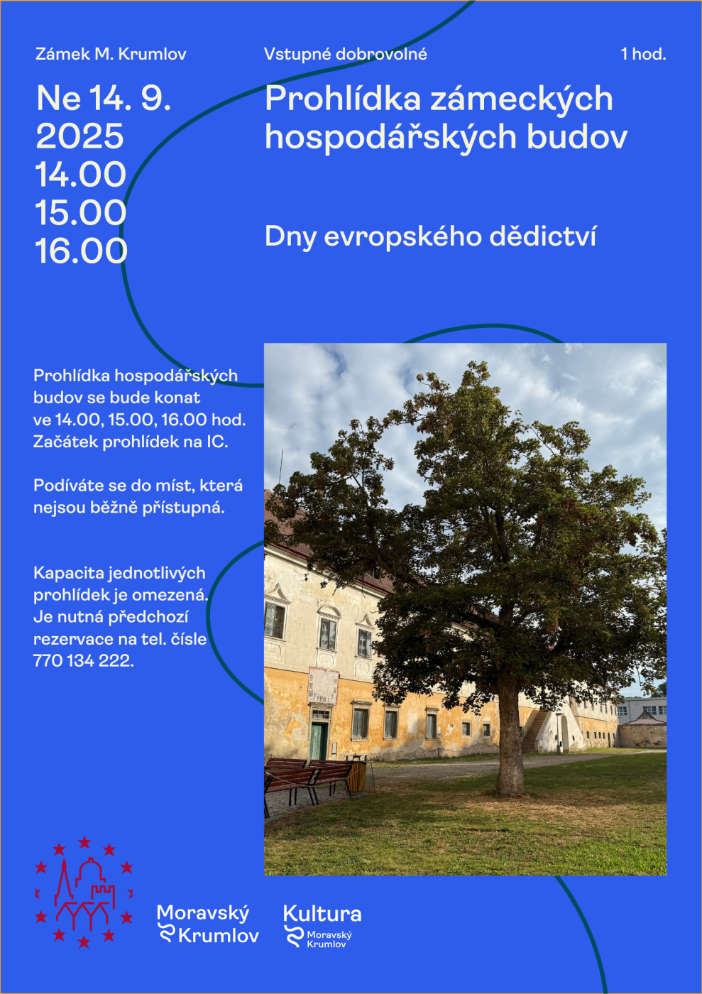 Prohlídka zámeckých hospodářských budov v rámci Dnů evropského dědictví