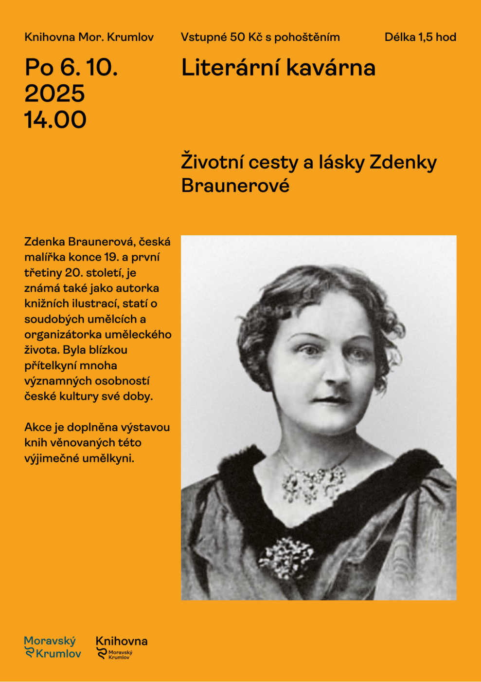 Literární kavárna o Zdence Braunerové