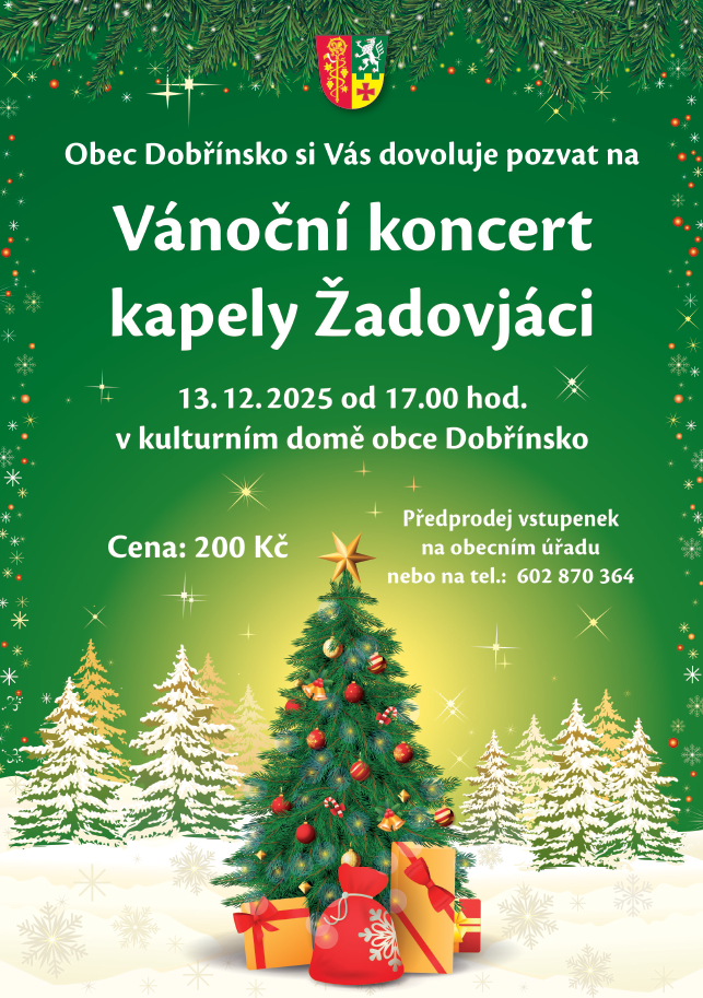 Vánočním koncert v Dobřínsku s DH Žadovjáci