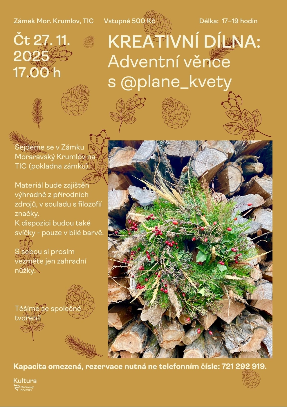 Kreativní dílna: Adventní věnce s @plane_kvety