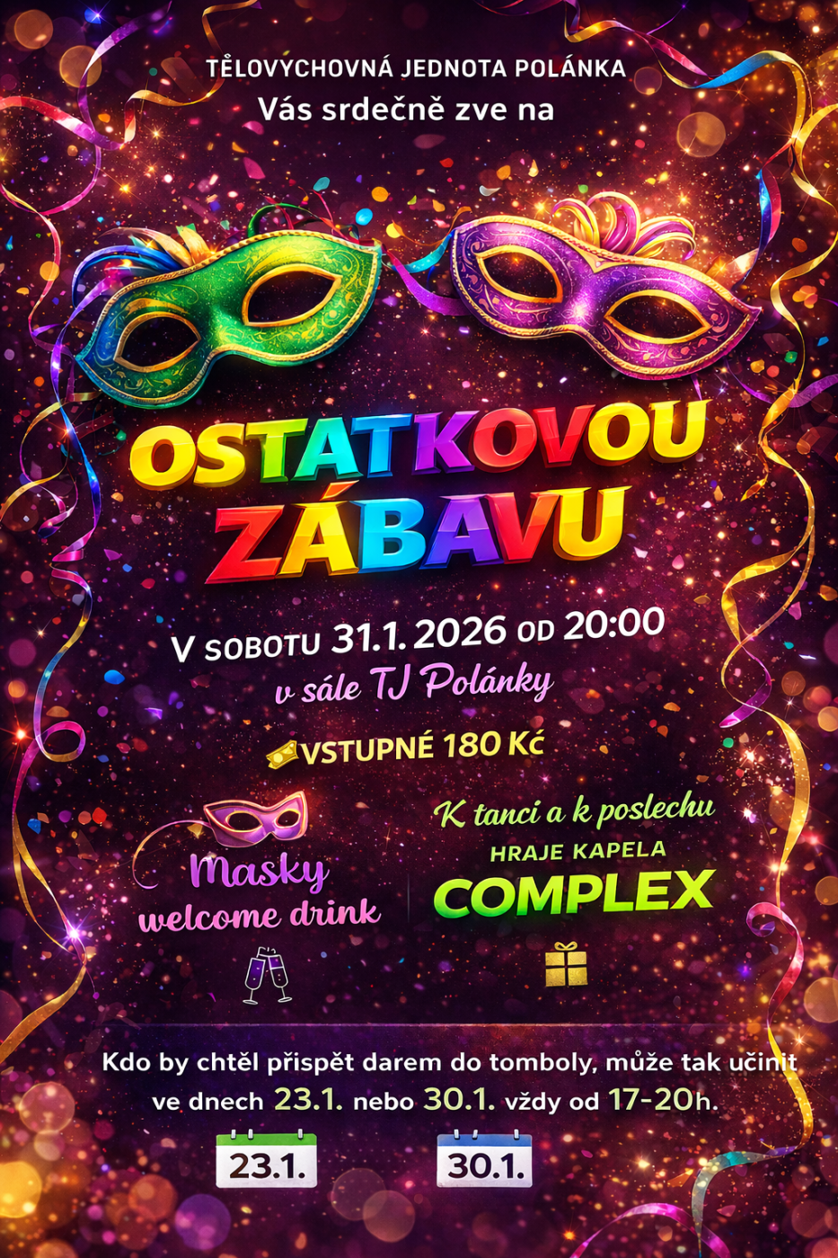 Ostatková zábava v Polánce u MK