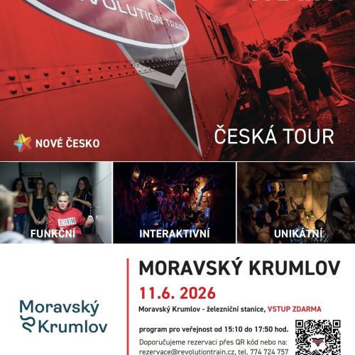 Revolution Train zastaví v Moravském Krumlově